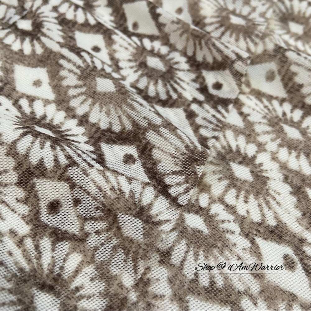 Chico’s NWT layered print mesh asymmetrical top *… - image 2